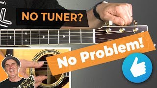 How to Tune a Guitar Without a Tuner for Beginners  Guitar Tips [upl. by Kaiser]