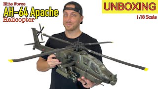 118 scale Apache Helicopter by Elite Force UNBOXING [upl. by Powel]