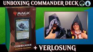 MTG Unboxing Strixhaven Commander Deck Quandrix deutsch  Magic the Gathering 2021  Trader  Review [upl. by Rozanna]