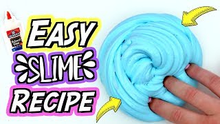 HOW TO MAKE SLIME For Beginners NO FAIL Easy DIY Slime Recipe [upl. by Daniele]