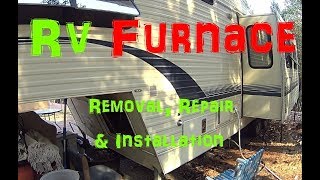 RV Furnace Removal Repair amp Installation Suburban SF30 Shown [upl. by Clercq]