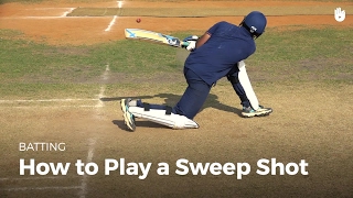 How to Play a Sweep Shot  Cricket [upl. by Yelloh107]