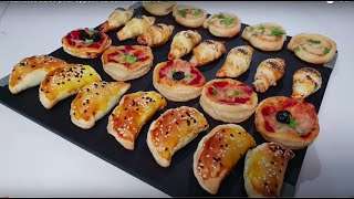 4 Feuilletés Salés Pour Apéritifs Ou Buffet Dînatoire  ممللحات بالعربية [upl. by Copland546]