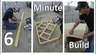 Fireplace Hearth DIY Build in 6 Minutes [upl. by Nashom]