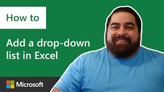 How to add a dropdown list in Microsoft Excel [upl. by Spence]