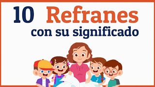 Ejemplos de refranes con su significado [upl. by Glarum]