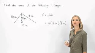 Area of a Triangle  MathHelpcom [upl. by Ecnaret363]