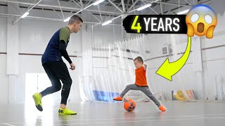 3 EASY FOOTBALL SKILLS for KIDS  Football soccer tutorial [upl. by Alodi]