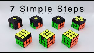 How To Solve Rubiks Cube 7 Easy Steps RECAP [upl. by Robi152]