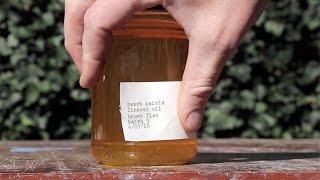 Making linseed oil a process [upl. by Ylek]