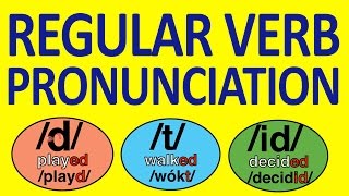 REGULAR VERBS PRONUNCIATION 23 06 2013 [upl. by Aerb]