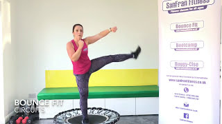 20 Min Fun Rebounding Circuit on a Fitness TrampolineRebounder [upl. by Hourihan]