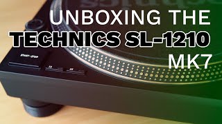 Technics SL1200SL1210 MK7 Unboxing [upl. by Gnilrets566]