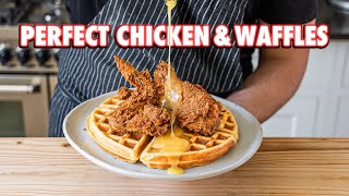 Perfect Homemade Chicken and Waffles 2 ways [upl. by Lauren571]