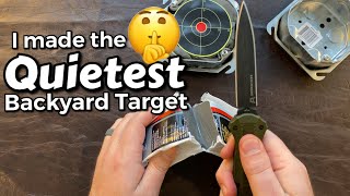 The Quietest Backyard Airgun Target DIY How To [upl. by Server290]