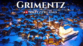 GRIMENTZ Most beautiful WINTER VILLAGE of Switzerland Alpine Wonderland Town Travel Guide [upl. by Wilcox]