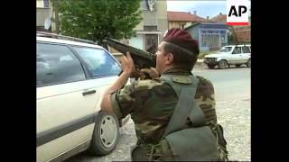 YUGOSLAVIA KOSOVO KFOR TROOPS PROTECT SERB FAMILY [upl. by Ayala]