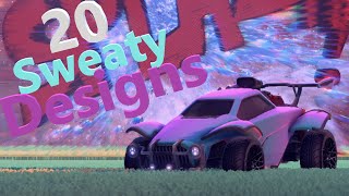 20 SWEATY Octane Designs in Rocket League [upl. by Festus]