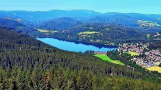 360° Panorama vom Hochfirstturm 1190 M  TitiseeNeustadt Hochschwarzwald 🇩🇪 [upl. by Regnij619]