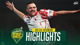 NINEDART MADNESS  Day Ten Afternoon Highlights  202425 Paddy Power World Darts Championship [upl. by Gagne955]