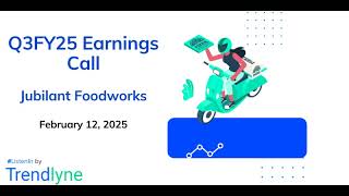 Jubilant Foodworks Earnings Call for Q3FY25 [upl. by Inatirb948]