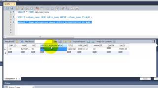 SQL Complete Tutorial  Example to find NULL and NOT NULL values  Chapter 19 [upl. by Sharia]