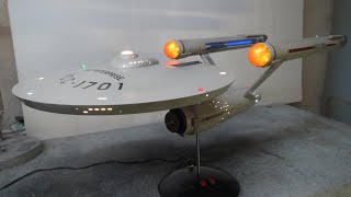 Polar Lights 1 350 Scale Star Trek TOS USS Enterprise 45 Finished [upl. by Xavier]