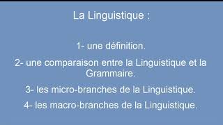 Définition de la linguistique [upl. by Carper484]