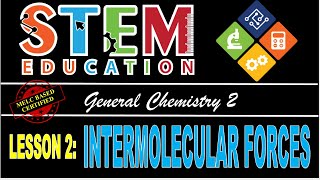 INTERMOLECULAR FORCES  GENERAL CHEMISTRY 2 [upl. by Notnarb]