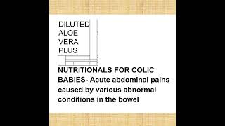 NUTRITIONAL FOR COLIC BABIES [upl. by Kalbli]