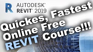 Quickest Fastest Revit 2019 Beginner Course Part 1 [upl. by Bryon349]