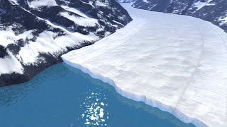 Animation How a Glacier Melts [upl. by Nosloc]