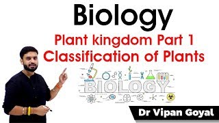 Biology l Botany  Classification Of Plants  Plant Kingdom l Part 1 l Dr Vipan Goyal l Study IQ [upl. by Ellehsem248]