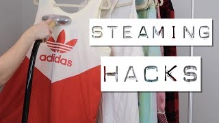 HOW TO STEAM CLOTHES  5 Steaming Hacks From A Poshmark Seller [upl. by Stent168]