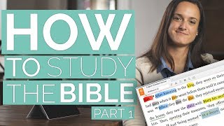 Inductive Bible Study  How to study the BIBLE part 1 [upl. by Ydal868]