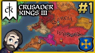 Crusader Kings 3 Gameplay 🔴 Part 1 ► House Wessex [upl. by Alleira]