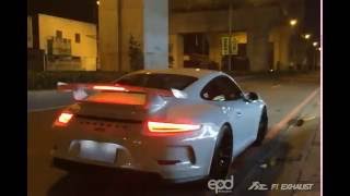 Porsche 991 GT3 X Fi Exhaust​ Insane Super Loud sound [upl. by Nnylirak208]