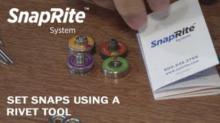 Set Snaps with the SnapRite System using a Rivet Tool [upl. by Malo]