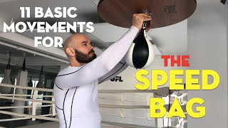 11 basic Speedbag Moves and how to use 1 of them for Real Boxing [upl. by Ardnahc]