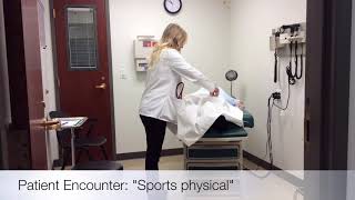 KCU CSR Patient Simulation Sports Physical [upl. by Mcwherter]