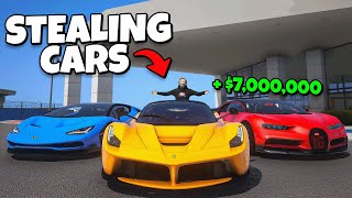 Robbing Every Car Dealership in GTA RP [upl. by Atnahs289]