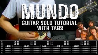 Mundo  IV Of Spades Live on WISH 1075 BUS  Guitar Solo Tutorial with Tabs [upl. by Gennaro]