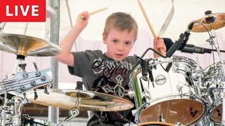 Drumming PRODIGY Reveals JawDropping LIVE Performance [upl. by Anaujal]