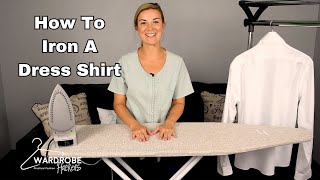 How to Iron a Mens Dress Shirt [upl. by Ula]