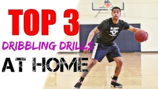 HOW TO IMPROVE DRIBBLING  BASKETBALL DRILLS AT HOME [upl. by Sallyann537]