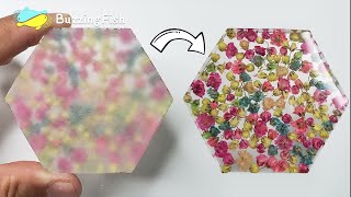 How to sand and polish epoxy resin coaster  Resin Diy [upl. by Lamonica]