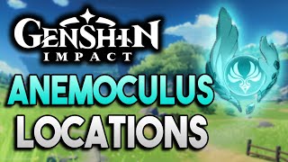 All Anemoculus Locations 【Genshin Impact】 [upl. by Vander598]