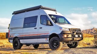 Storyteller Overland Mode 4x4 WalkThrough  Mercedes Sprinter Class B RV [upl. by Rehtaef703]