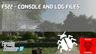 FS22  Console and log files [upl. by Eniluj]