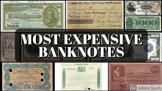 The Top 10 Most Expensive Banknotes [upl. by Nesyaj]